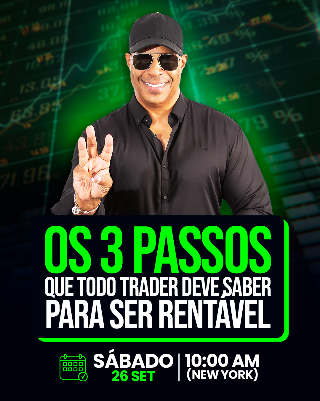 Os 3 passos que todo trader deve saber para ser rentável. Sábado, 26 de setembro, 10:00 AM (Nova York)