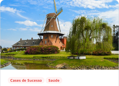 Imagem de antigo moinho representando a cidade de Castro, Paraná.