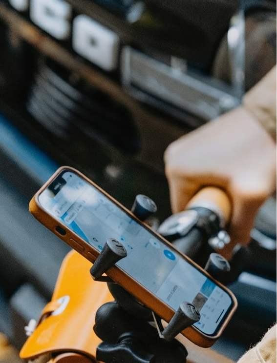 RAM motorcycle mount