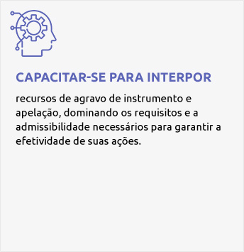 Capacitar-se para interpor: recursos de agravo de instrumento e apelação, dominando os requisitos e a admissibilidade necessários para garantir a efetividade de suas ações.