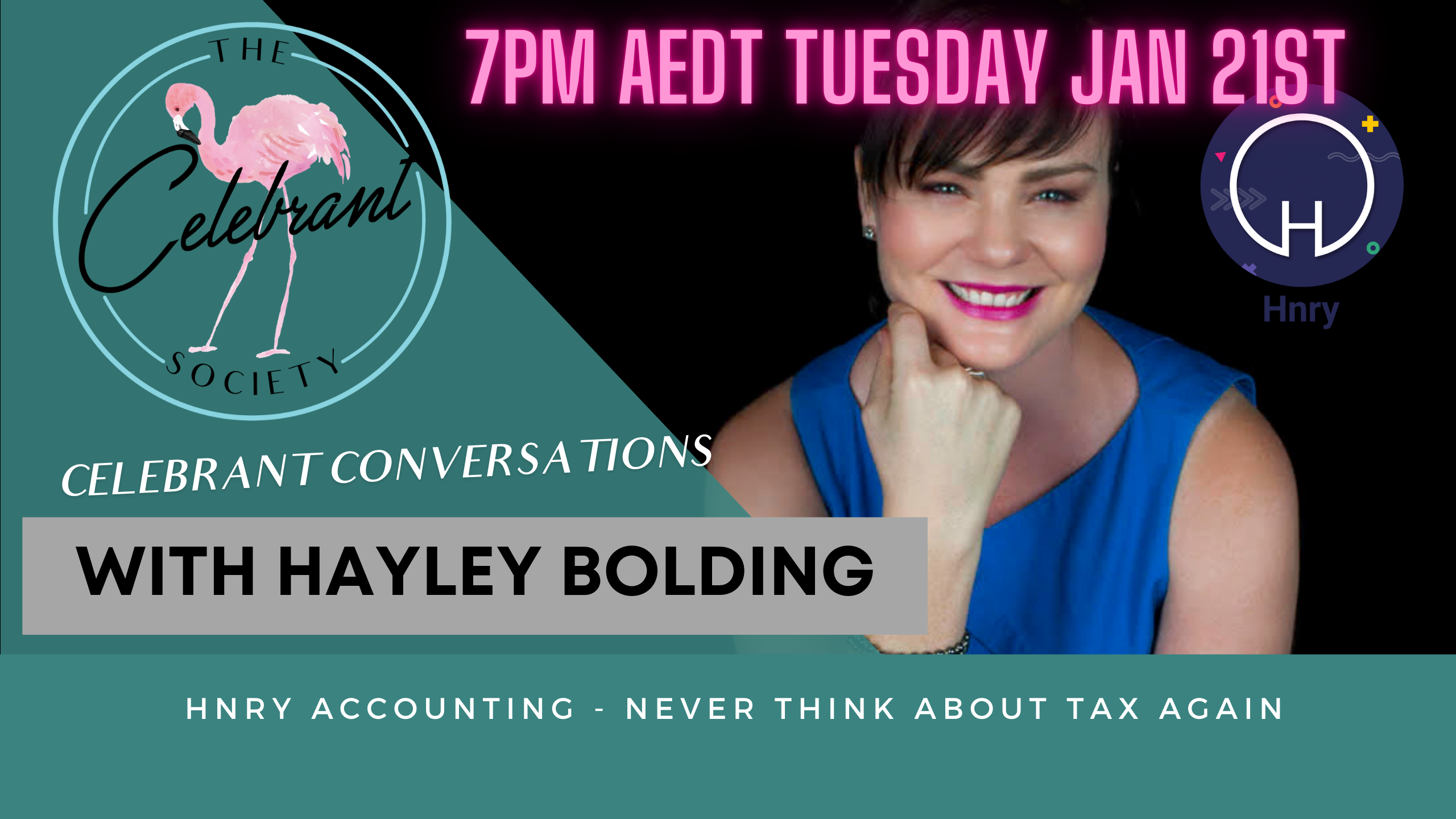 Celebrant Conversations with Hayley Bolding. Hnry Accounting – Never Think About Tax Again