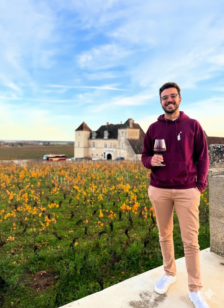 Thomas em visitas a produtores e Masters of Wine