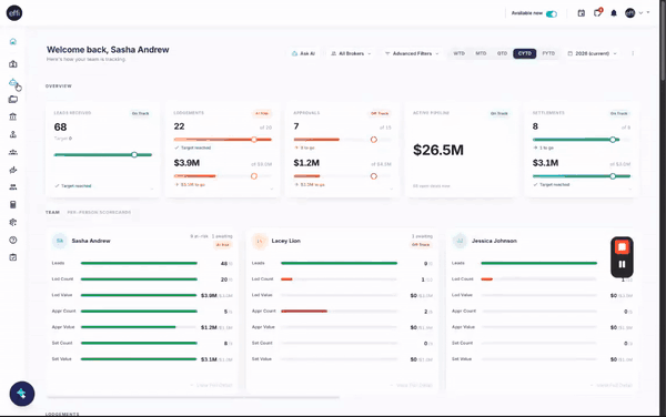 Agent Centre: run an agent from a lead, see the result in Tasks, and download the verification report