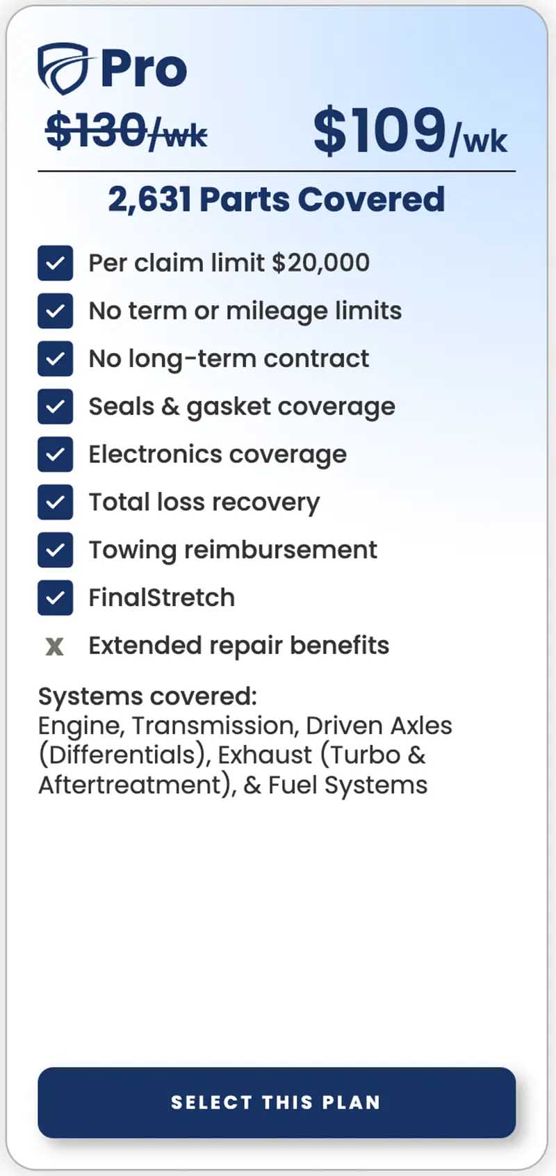 TruckProtect Pro Plan