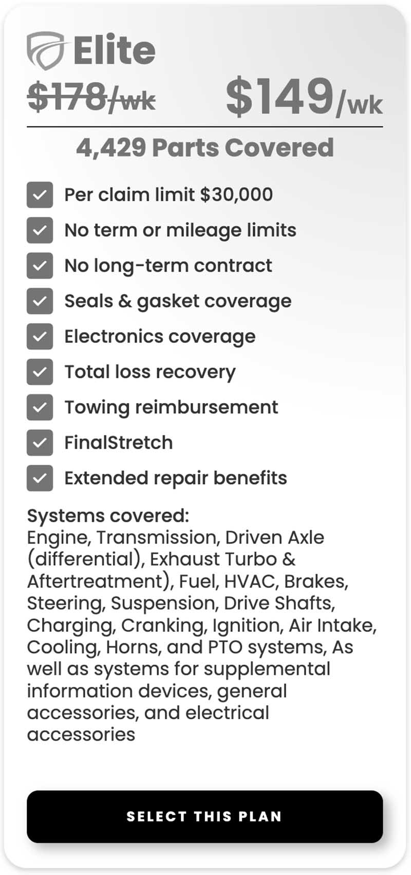 TruckProtect Elite Plan