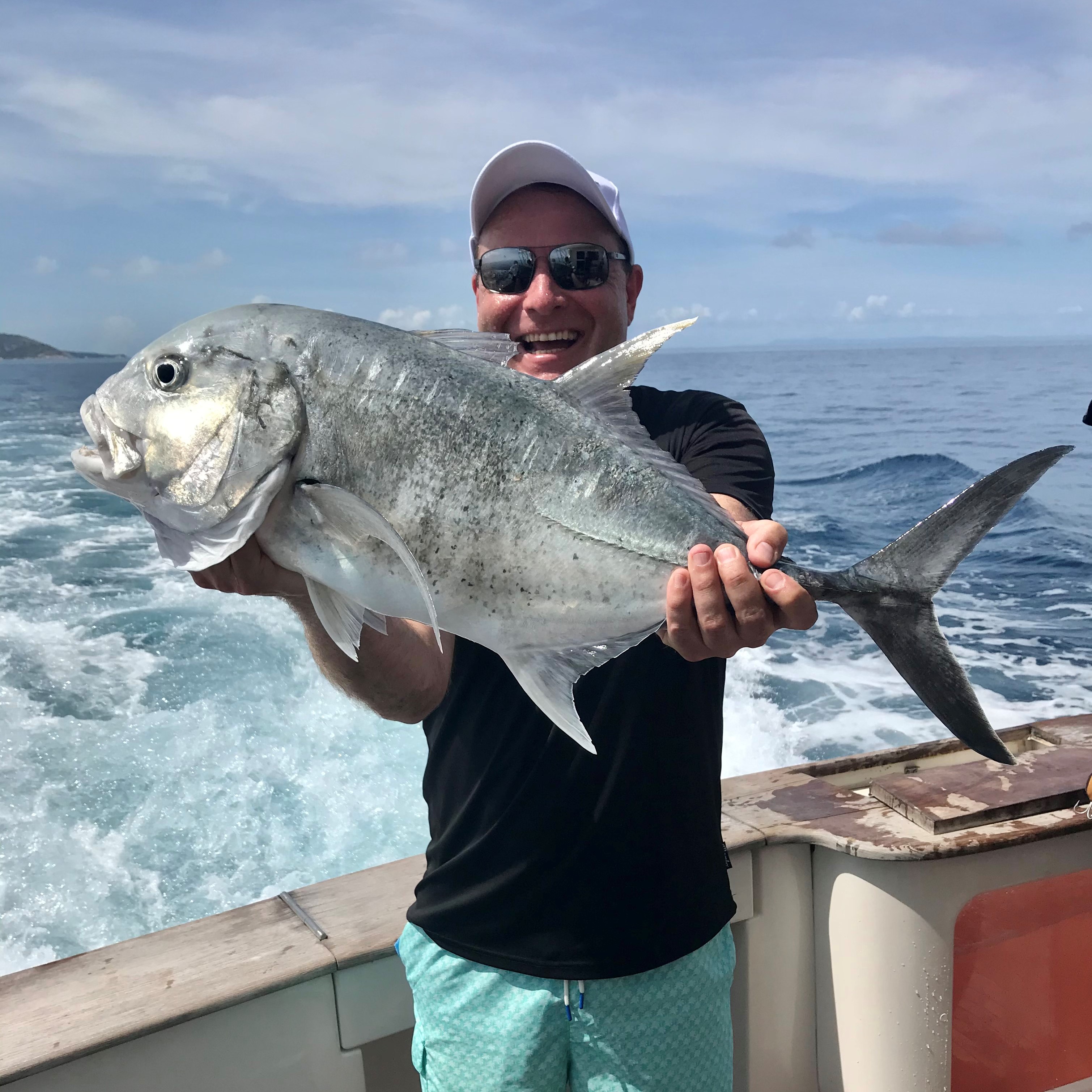 Drew Kluska with fish