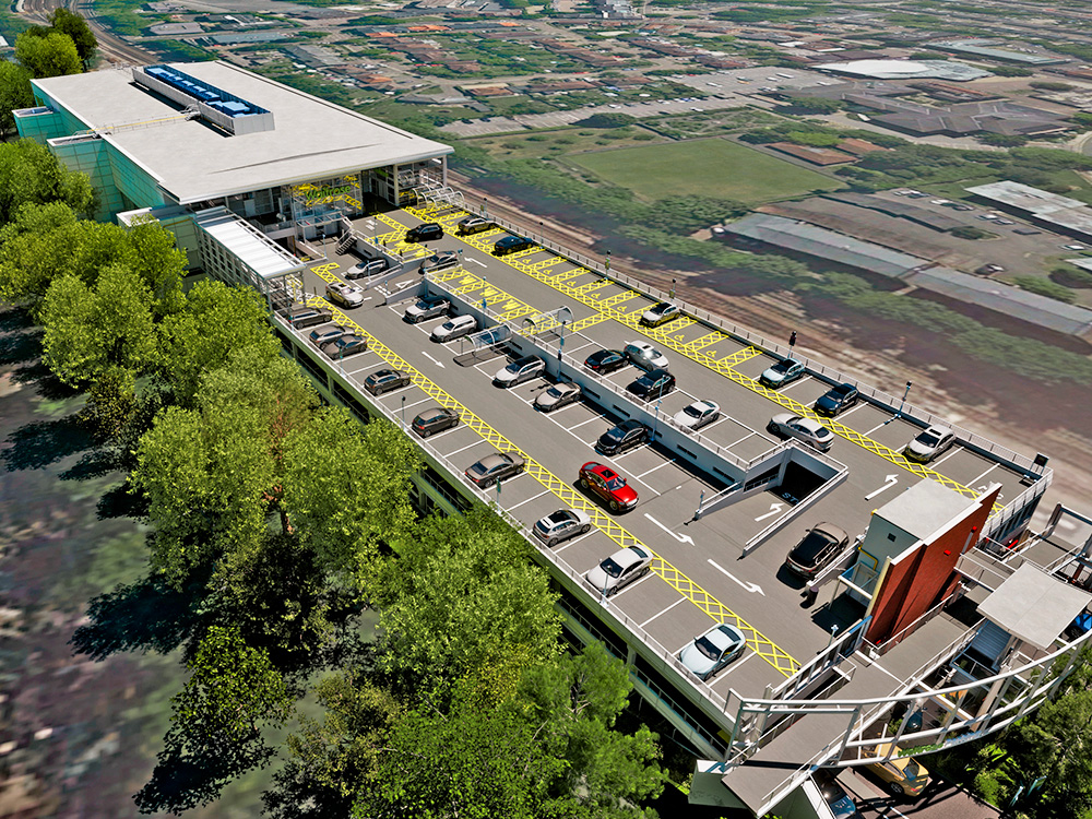 A BIM representation of a Waitrose store showing the integrated multi