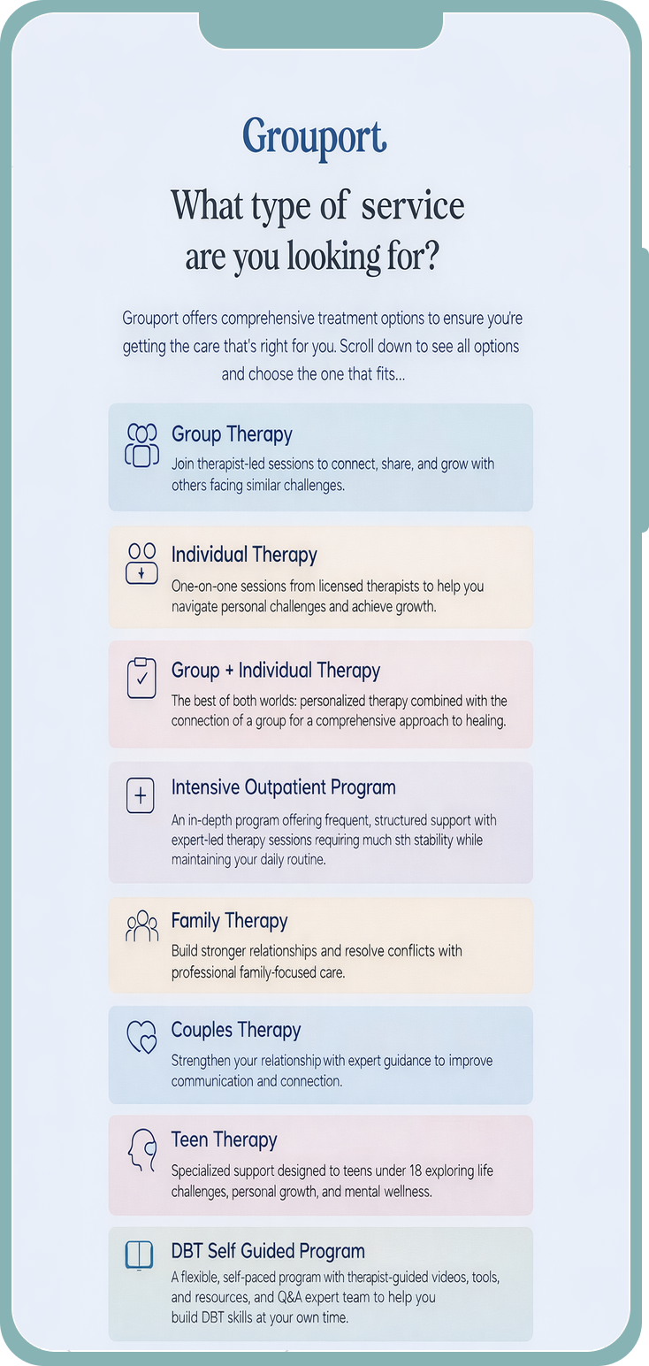 Grouport service types