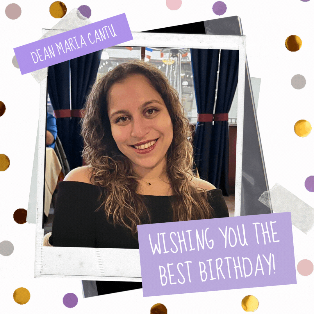 Happy birthday to Dean Maria Cantu