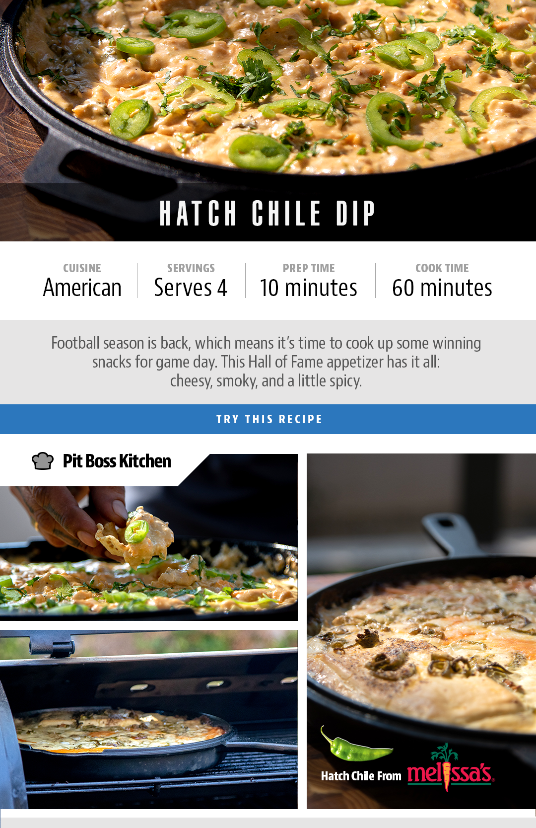Dip into Game Day with 🌶 & 🧀 Green Chile Queso Pit Boss Grills