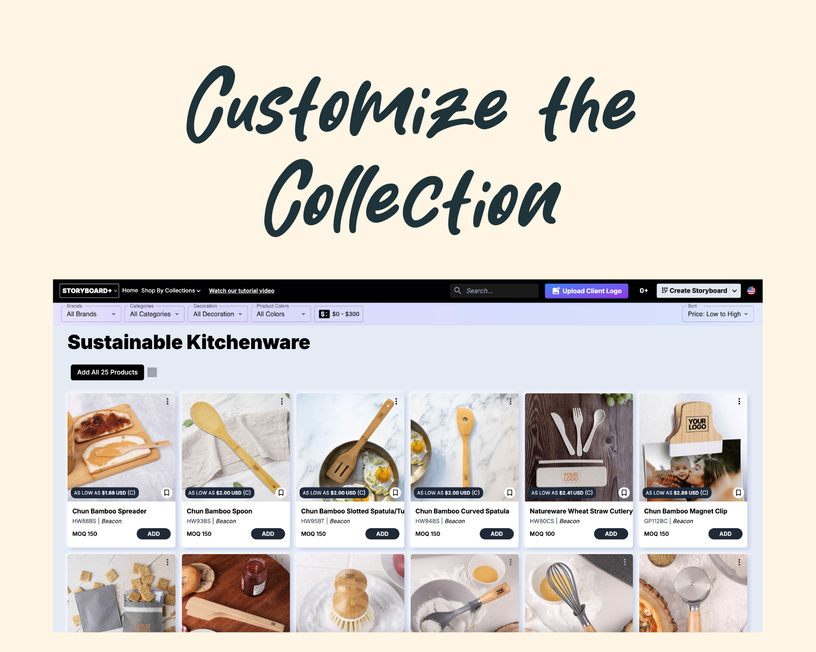 Customize on Storyboard+