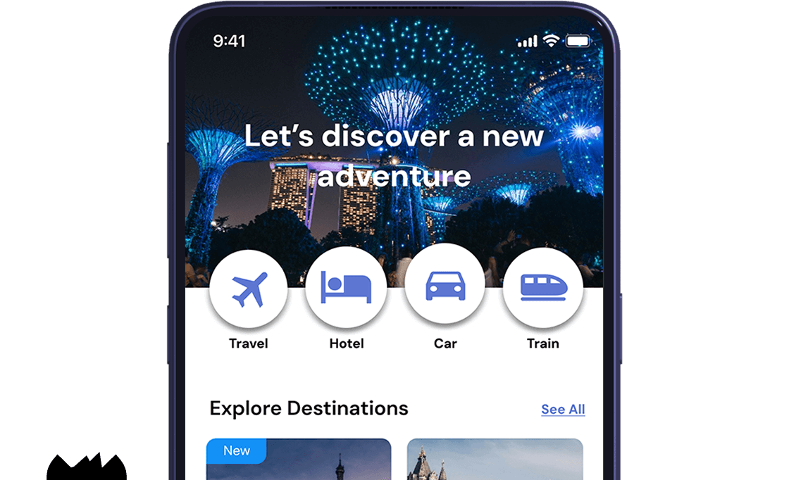 Mobile device platform visual for Monstie Memories