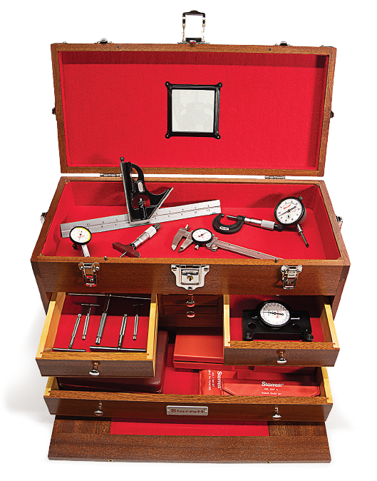 120th Anniversary Starrett-Gerstner Chest filled with legendary quality Starrett precision hand tools.