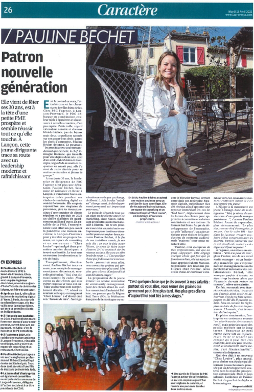 Article Patron nouvelle génération