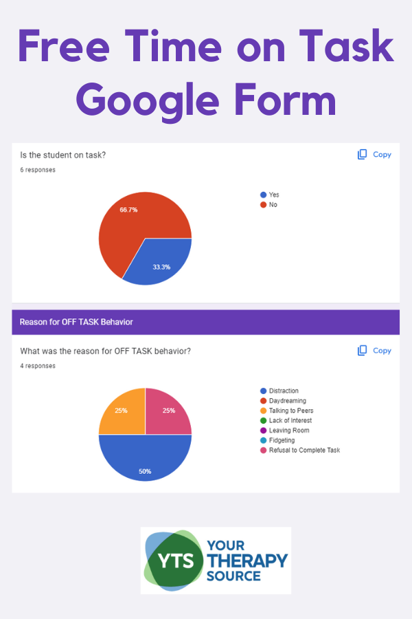 Time on Task Data Sheet - Free Form - Your Therapy Source