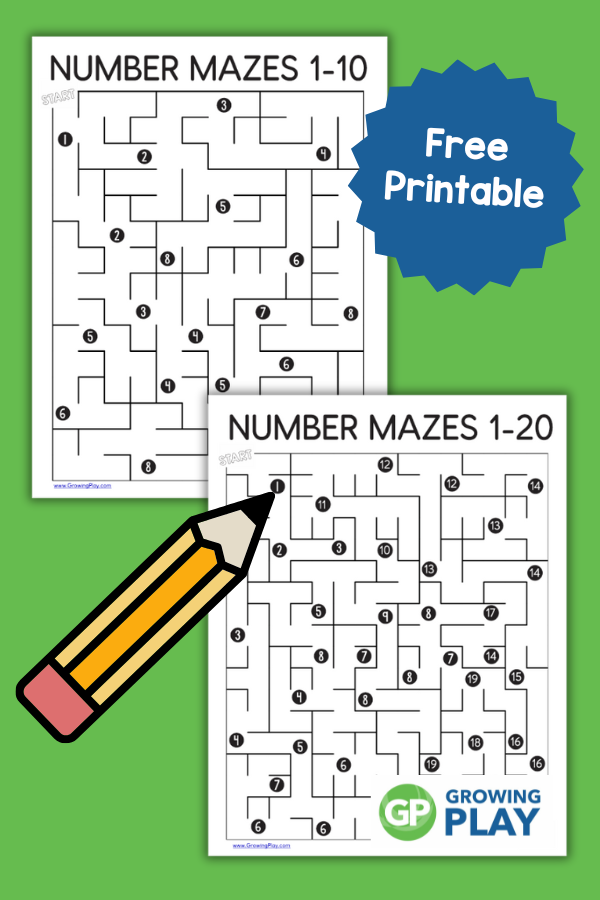 number-maze-worksheet-free-pdf-printable-growing-play for Free Printable Mazes For 4th Graders Number Maze Worksheet - Free PDF Printable - Growing Play for Free Printable Mazes For 4th Graders
