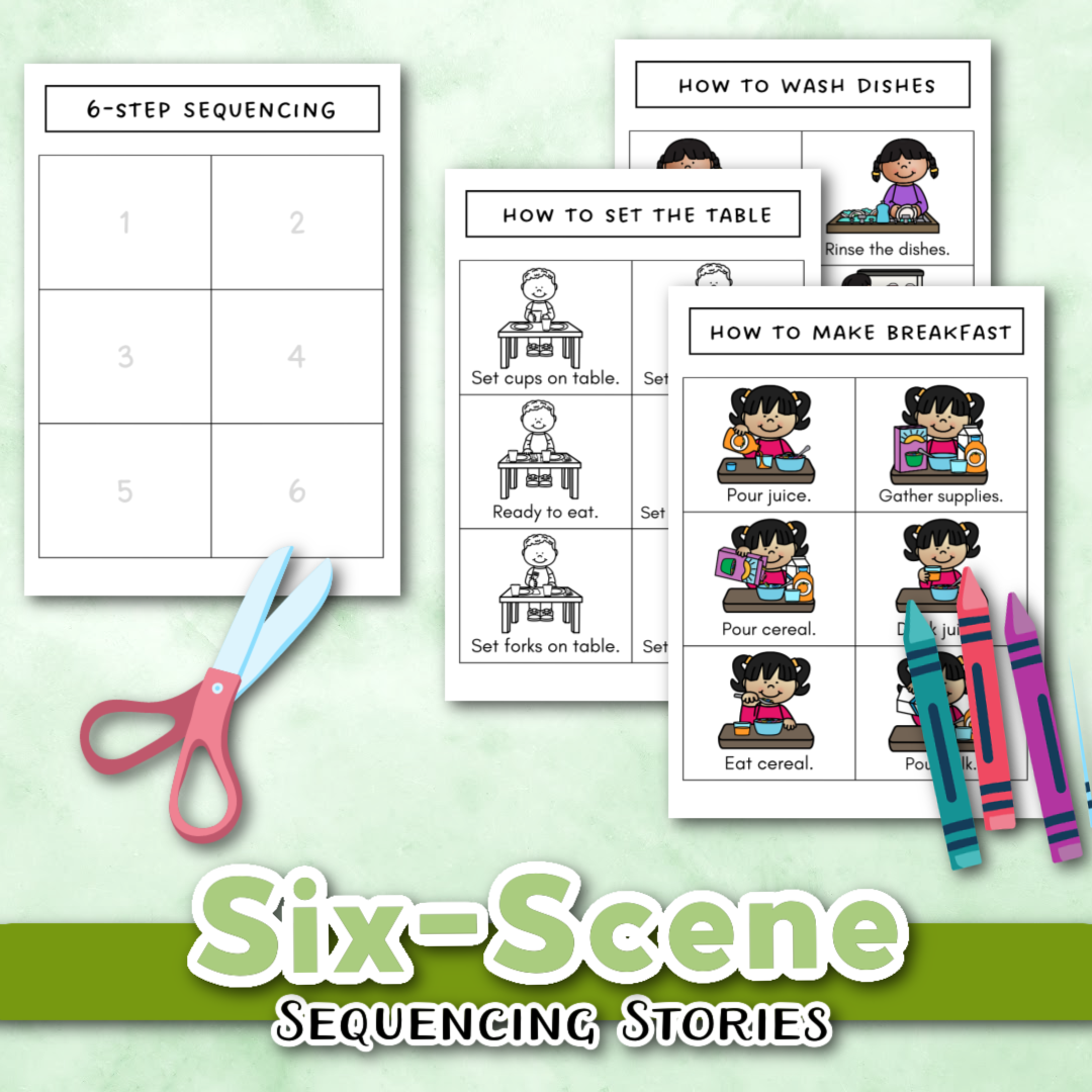 Free Printable 6 Scene Sequencing Cards