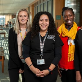 Smiling women employees at BMC 