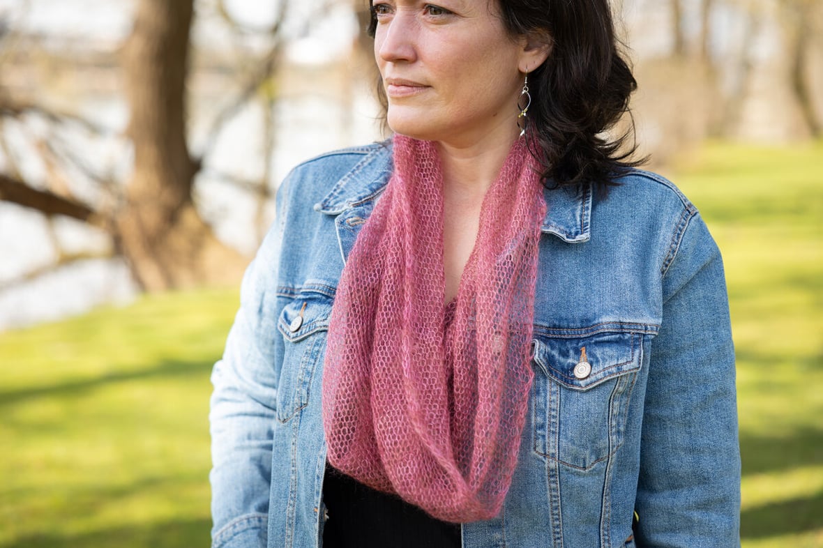 Riverbend Bias Cowl by Barb Barone