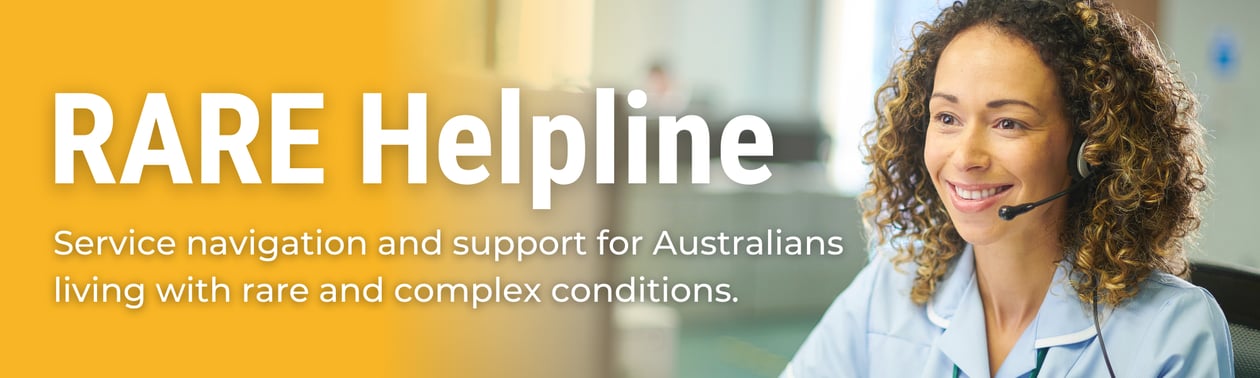 RARE Helpline banner RARE Helpline banner