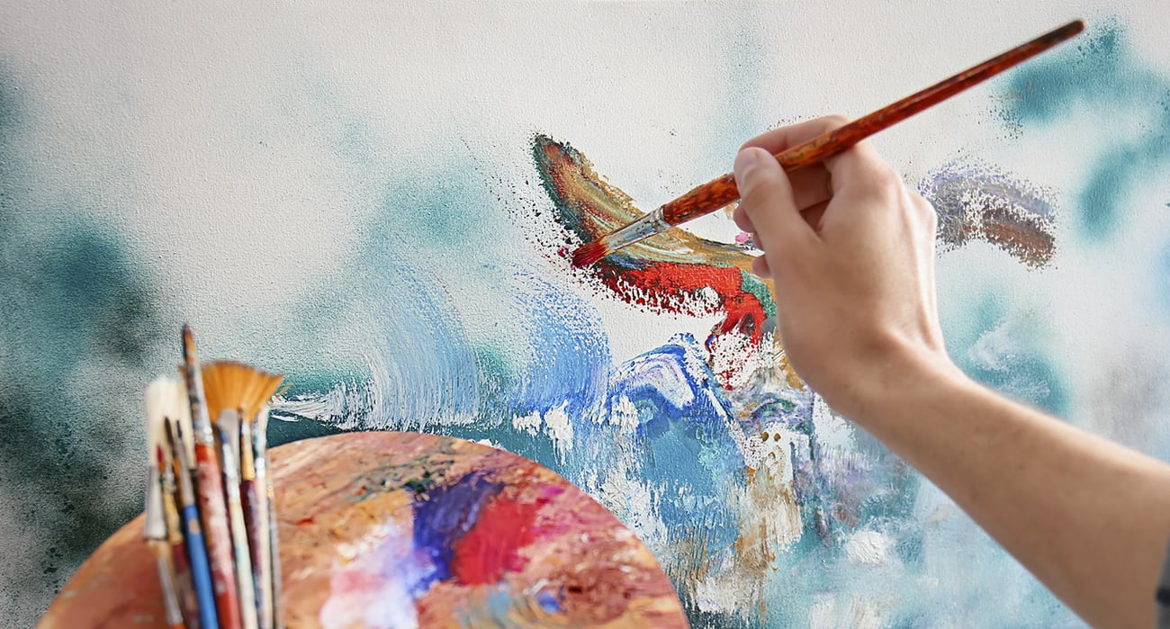 Kreativ hobby i färg