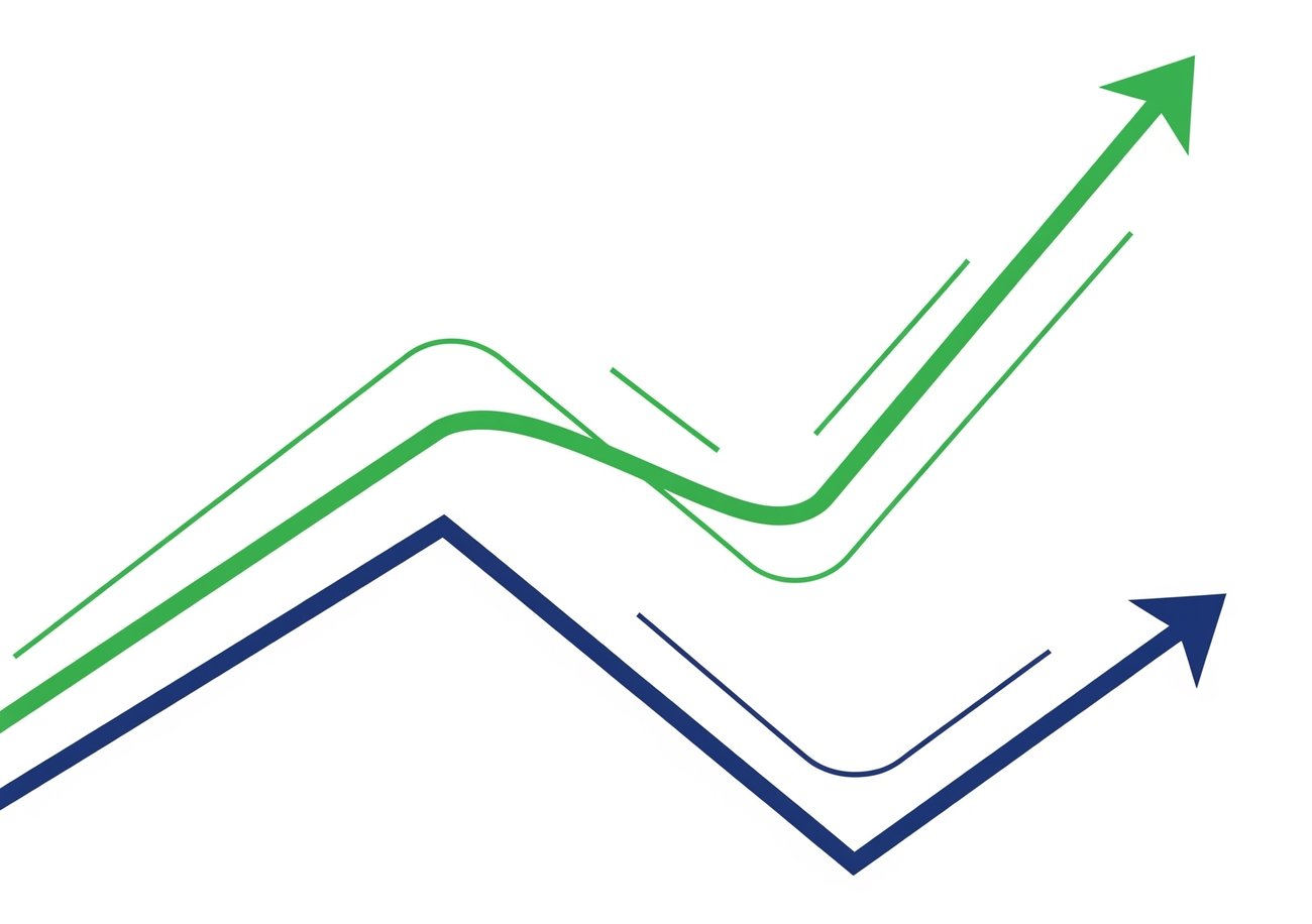 illustration of stock market trends