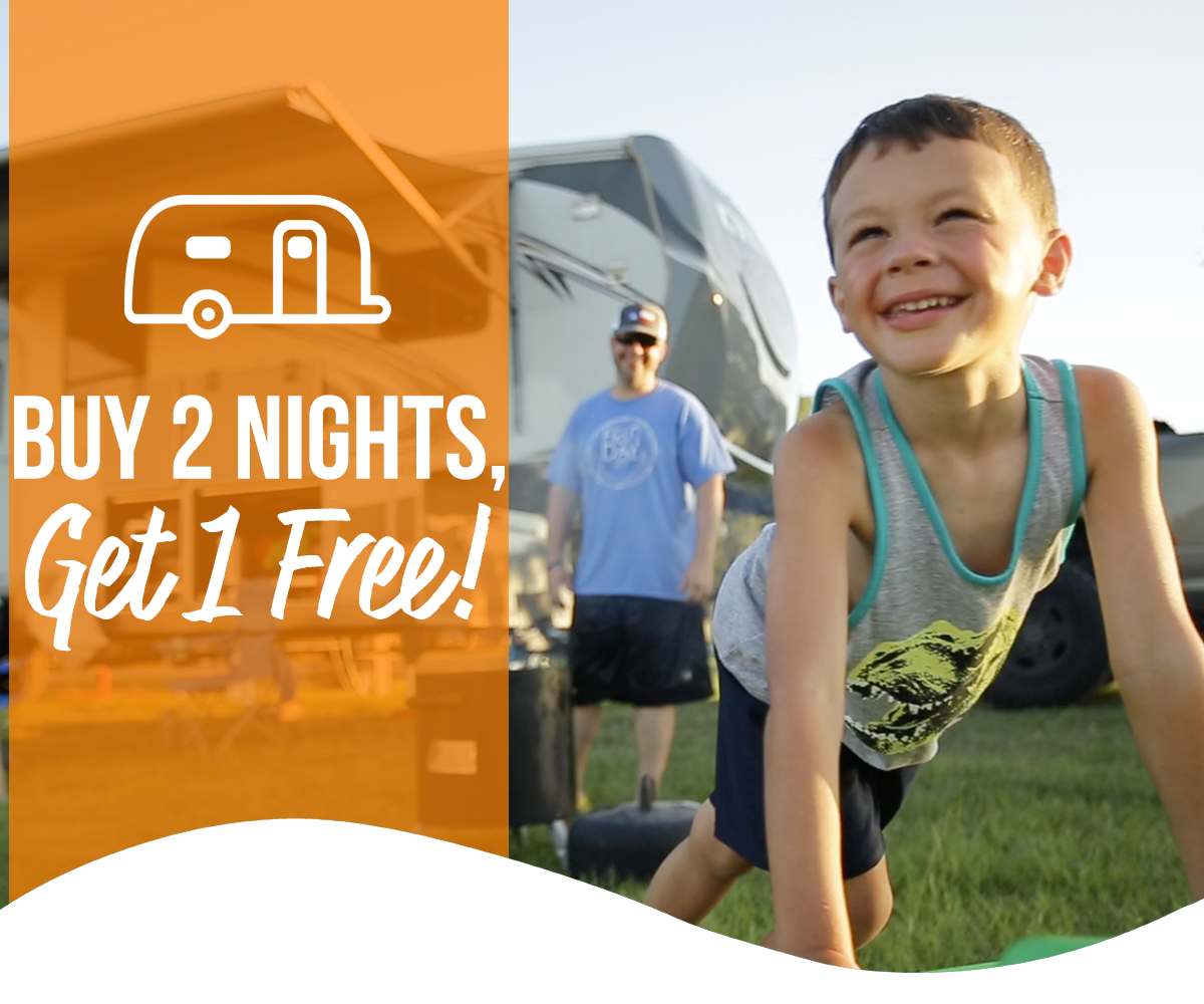 Book 2 RV Nights, Get 1 FREE! Splashway Waterpark