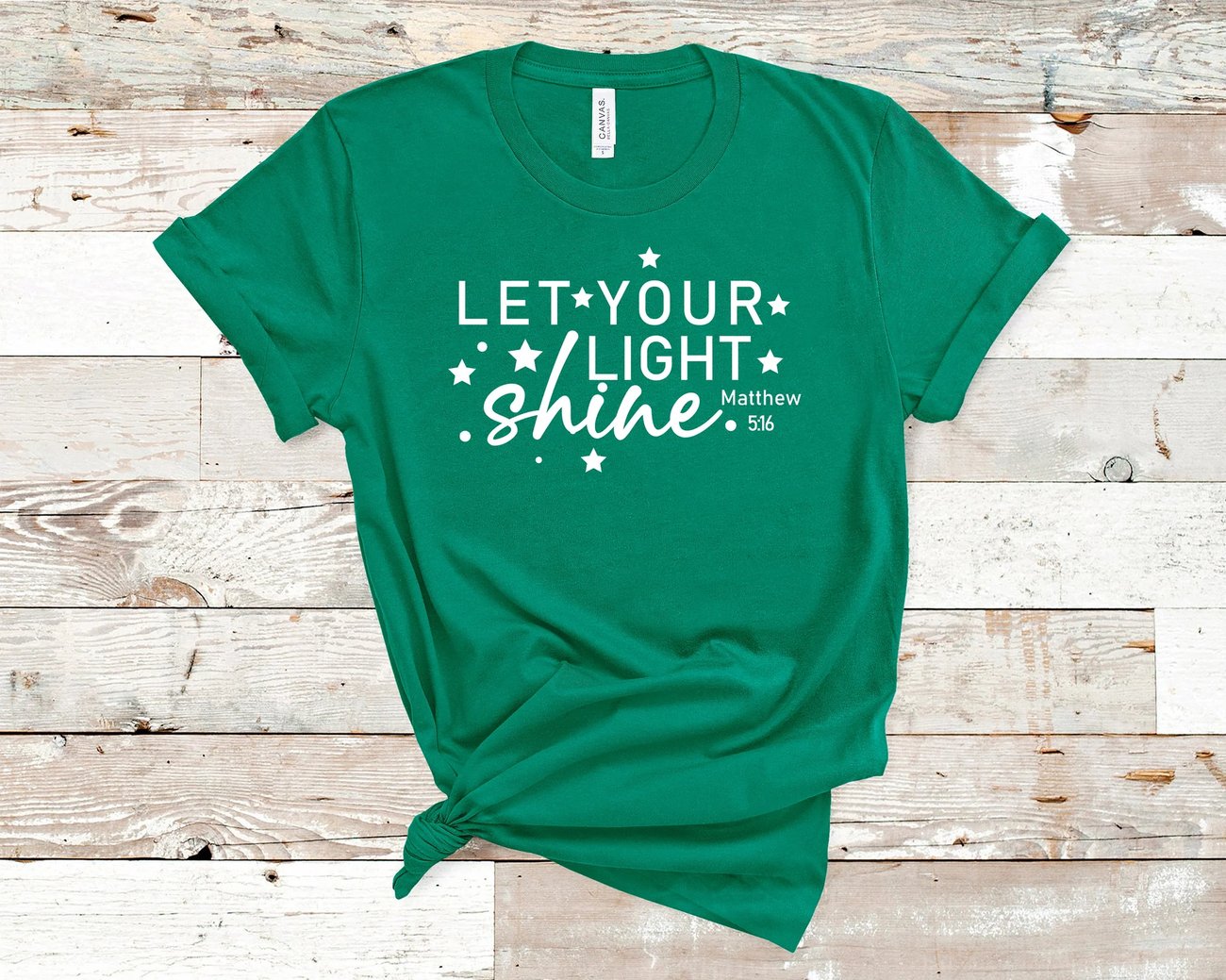 Let Your Light Shine Matthew 5:16 - Christian T-Shirt Let Your Light Shine Matthew 5:16 - Christian T-Shirt