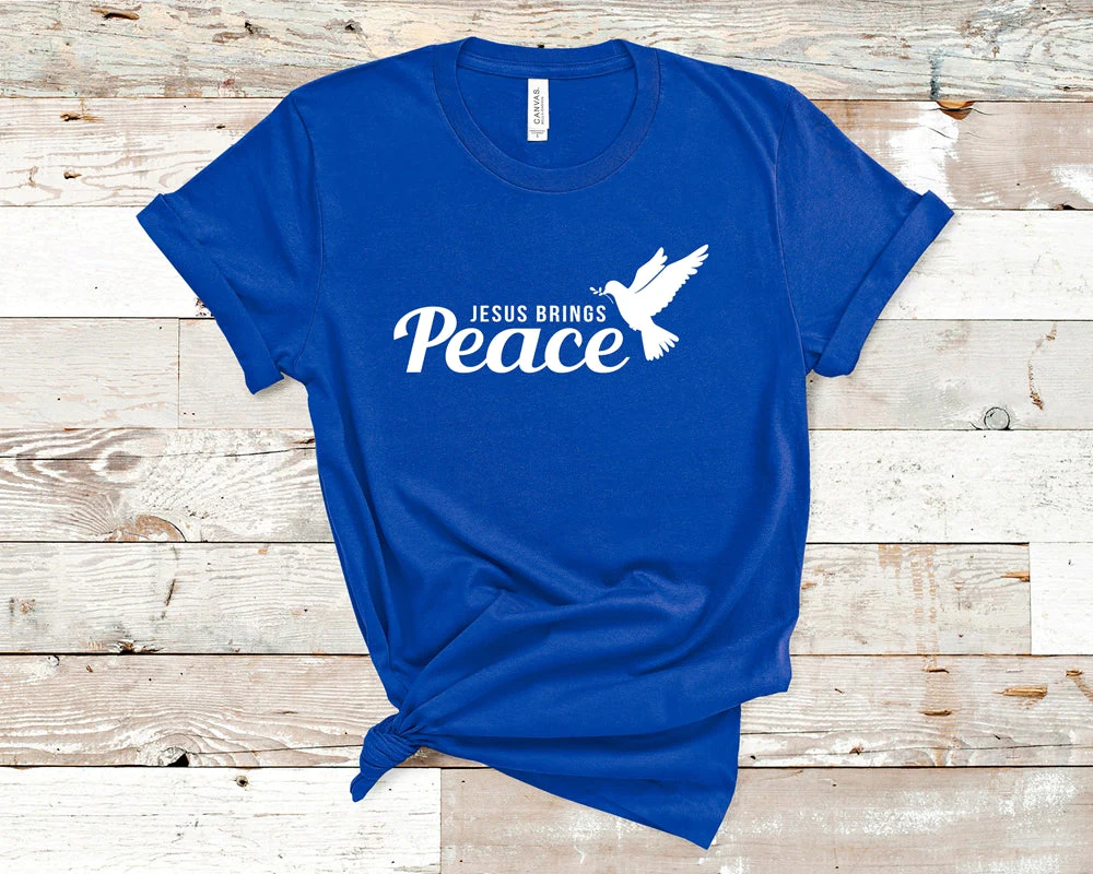Jesus Brings Peace - Short Sleeve T-Shirt Jesus Brings Peace - Short Sleeve T-Shirt