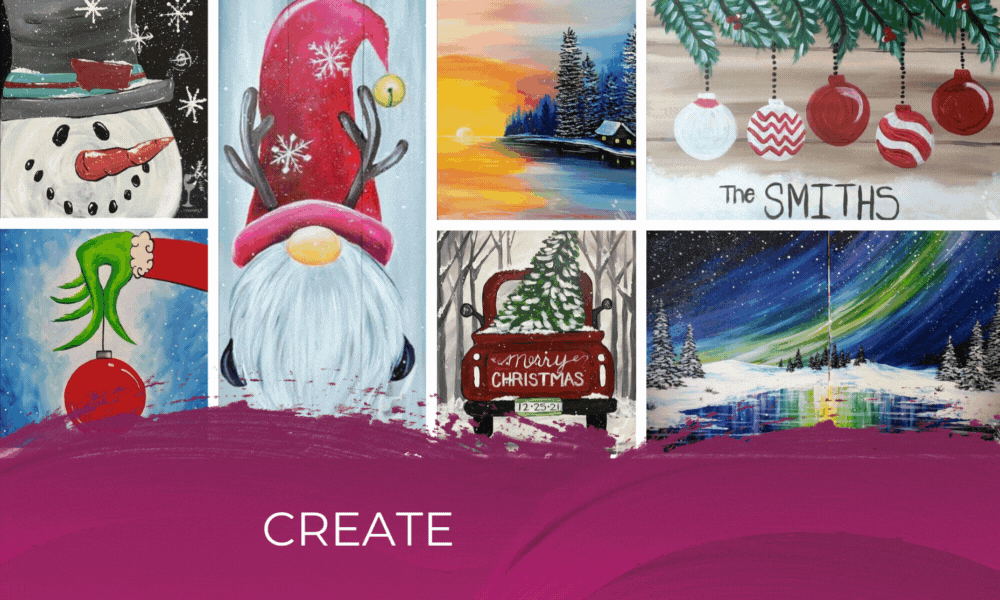 Painting with a Twist sleigh bells ring, are you painting? Painting