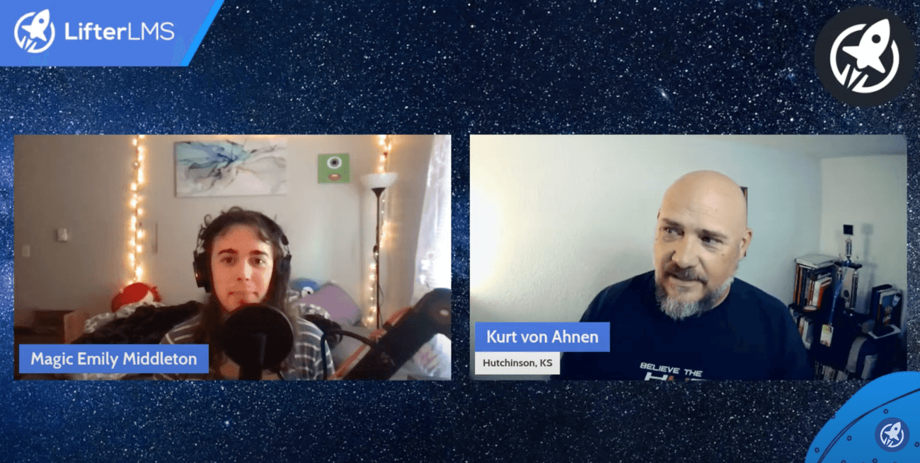 Screenshot of a live LifterLMS Ask Me Anything call