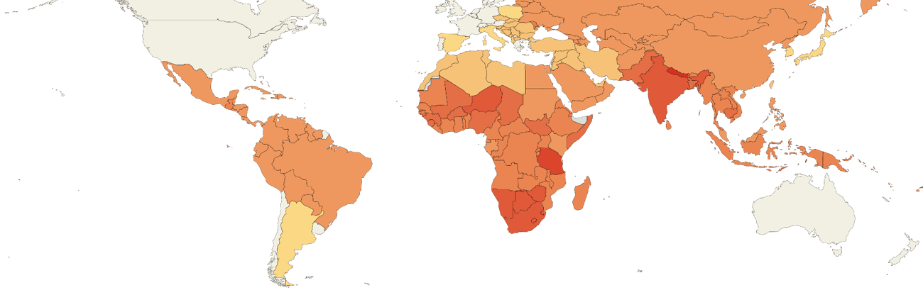 Map from Vision Atlas showing prevalence of blindness Map from Vision Atlas showing prevalence of blindness