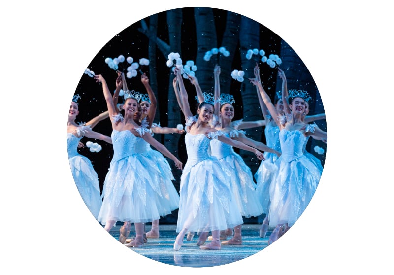 PNB Company Dancers in George Balanchine's The Nutcracker®, choreography by George Balanchine © The Balanchine Trust, photo © Angela Sterling