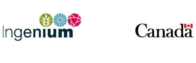 The Ingenium logo to the left, the Canada wordmark to the right. 