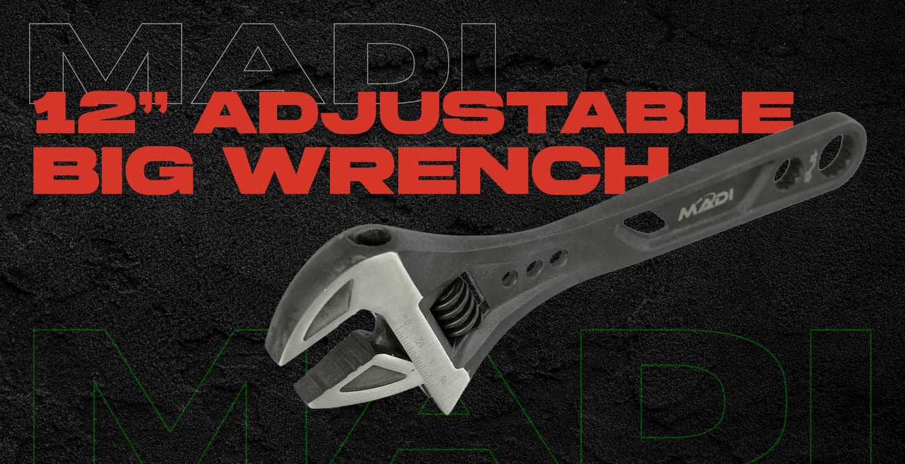 Madi Adjustable 12" Lineman's Big Wrench