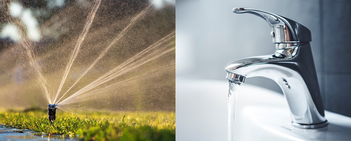 Sprinkler and Faucet Sprinkler and Faucet