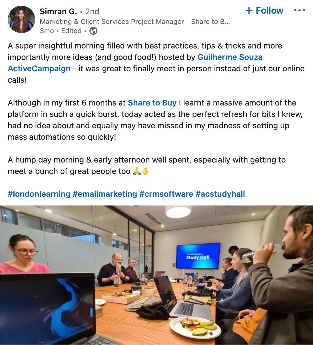 LinkedIn Testimonial
