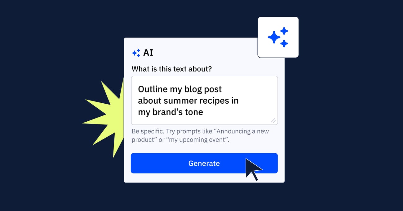 Introducing ActiveCampaign AI. Supercharge your email creation process with our new content generator, ActiveCampaign AI