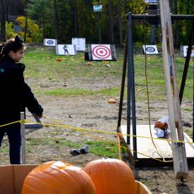 pumpkin chunkin' at adirondack brewery