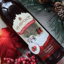 cranberry holiday wine from adirondack winery