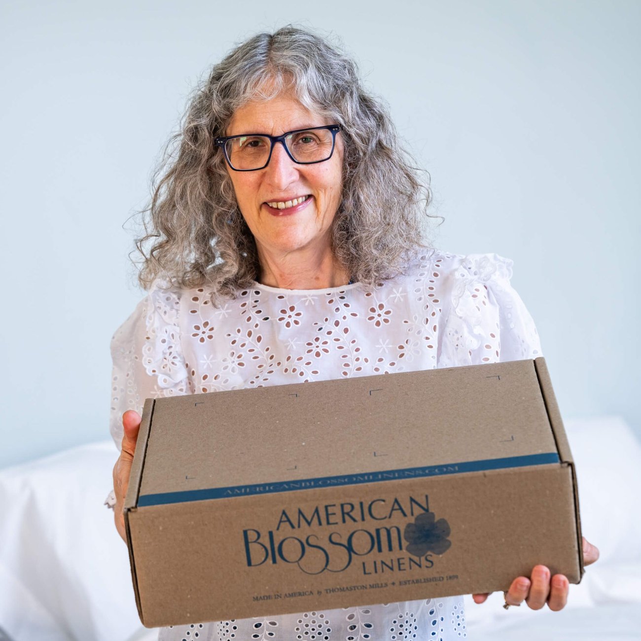 American Blossom Linens Founder Janet Wischnia