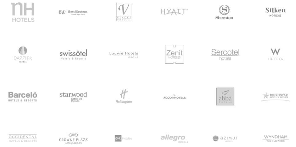 Hotels of the best chains and in the main cities and airports