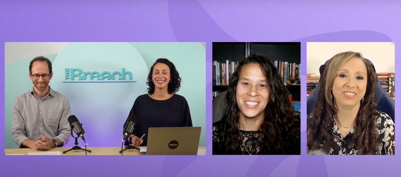 From left: Martin Lukacs, Donya Ziaee, El Jones, and Pam Palmater on The Breach
Show.