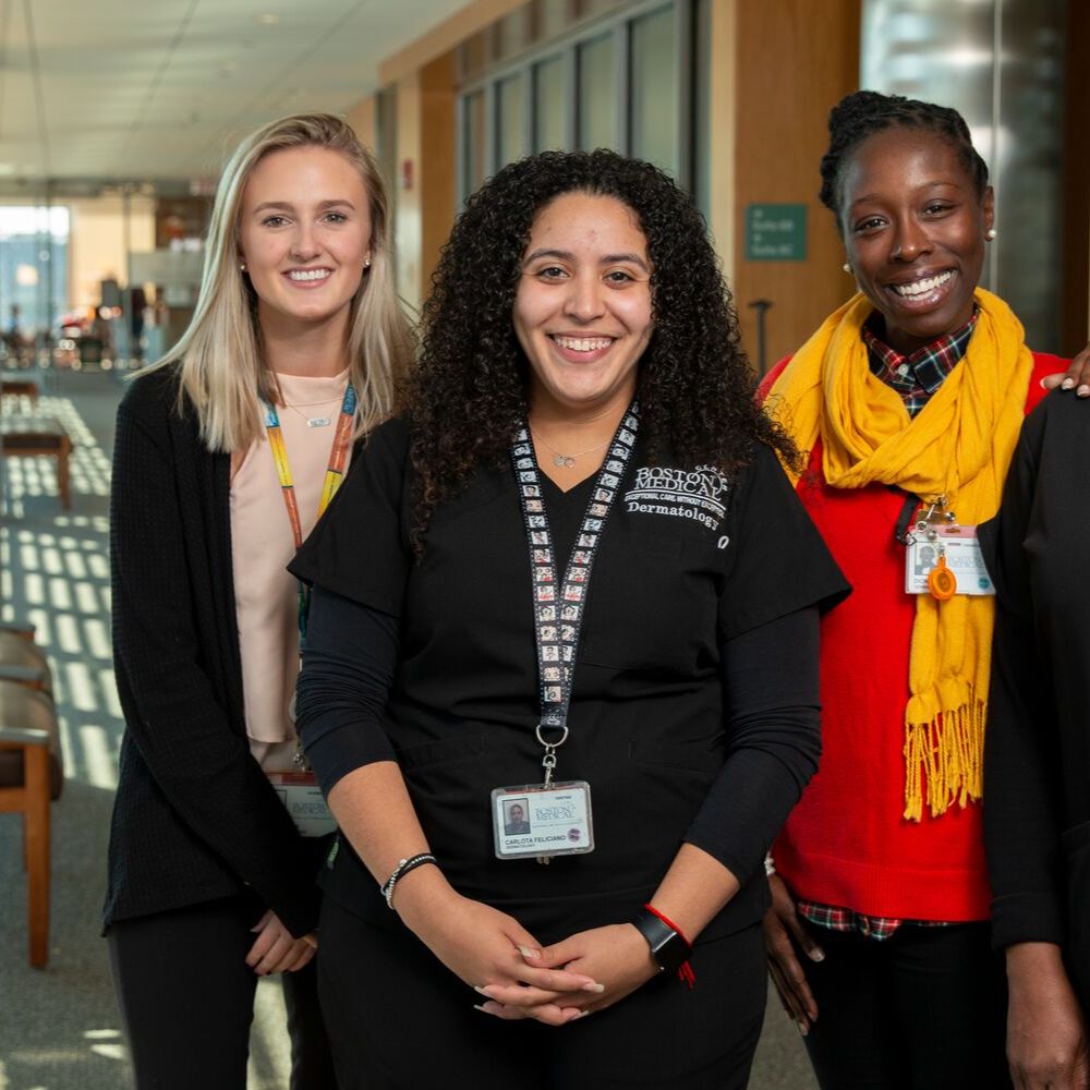 Smiling women employees at BMC 