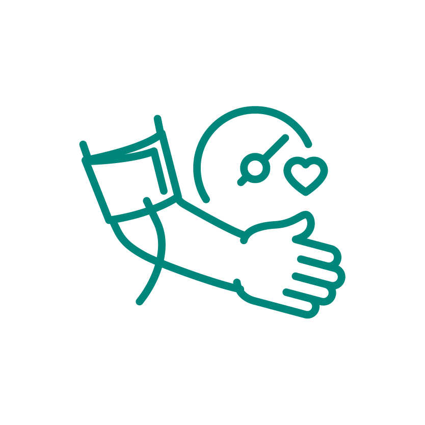 Icon of blood pressure monitor