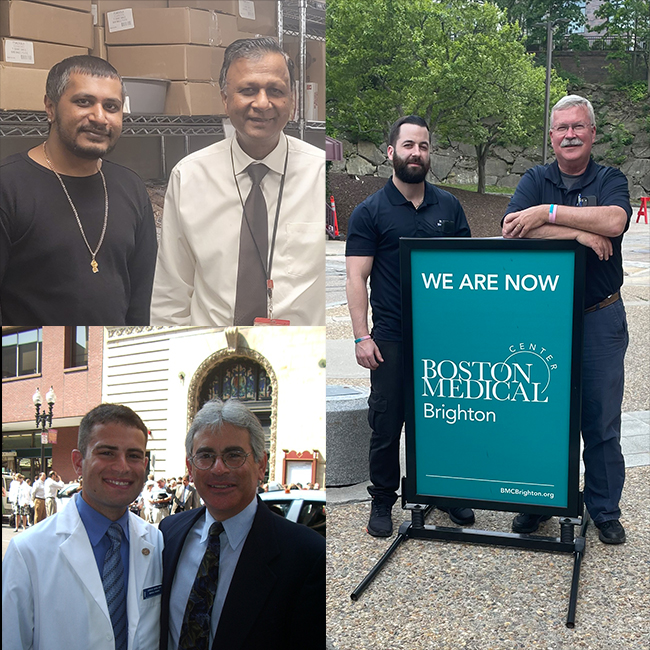 Três duplas de pai e filho que trabalham no BMCHS 