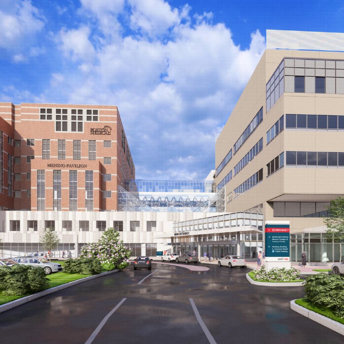 Imagem renderizada da reformulação do campus do BMC 