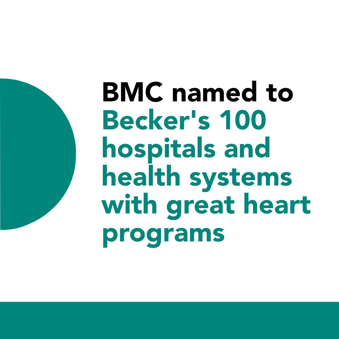 BMC named to Becker's 100 hospitals and health systems with great heart programs