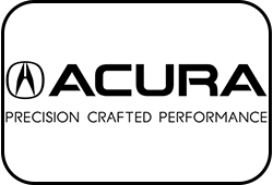 Acura logo on a white background.