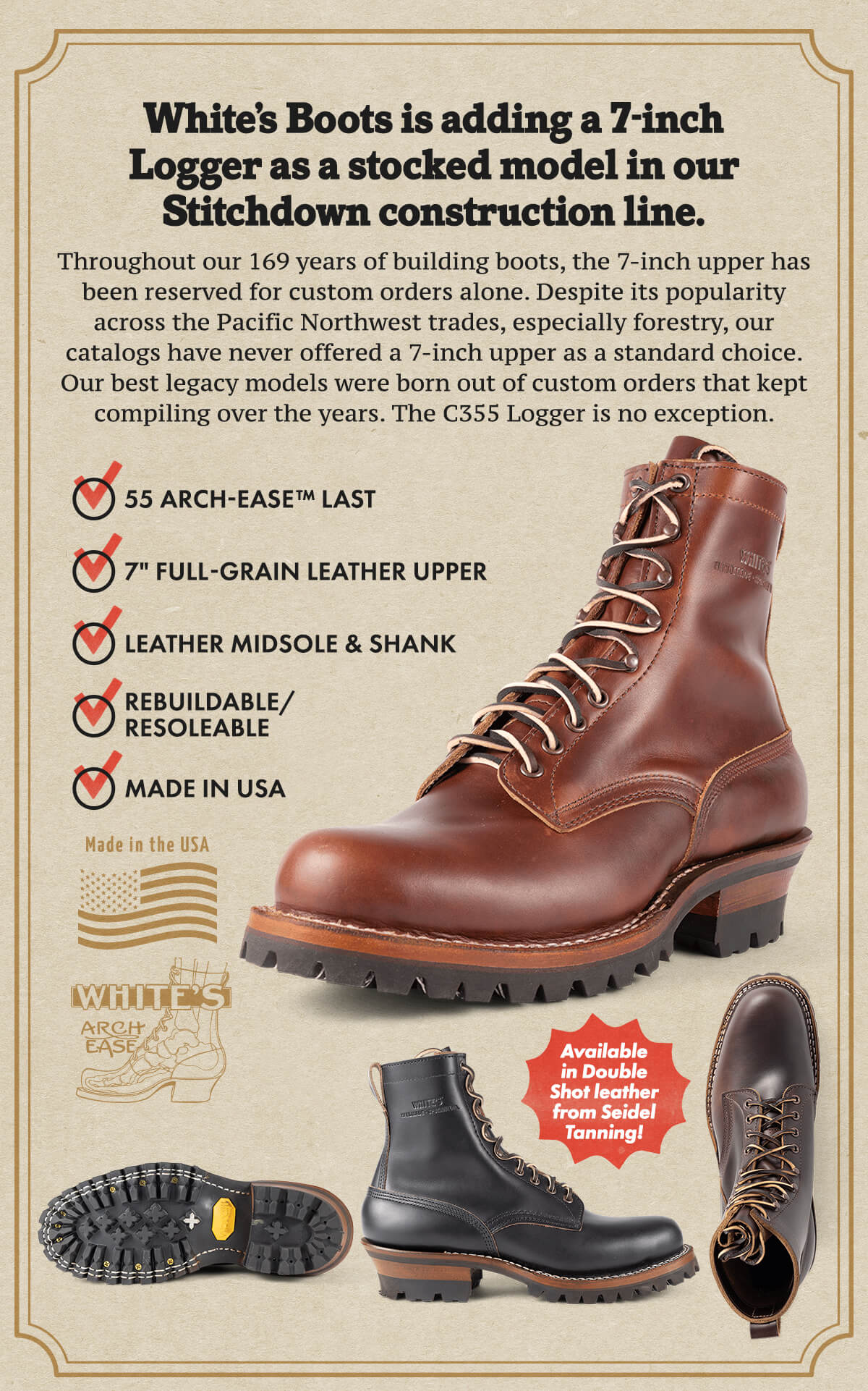 Introducing The All New C355 Logger Whites Boots